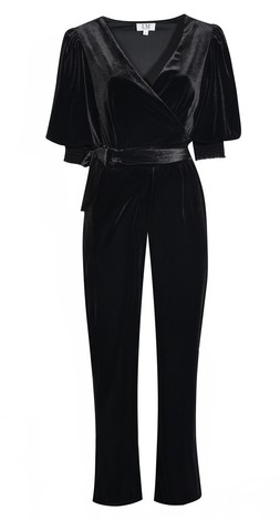 Matalan x LM Vicky Pattison Black Velvet Jumpsuit £40