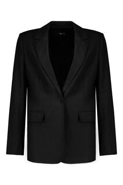 Black Linen Blazer
