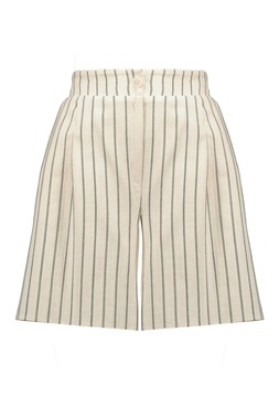 Neutral Stripe Co Ord Short
