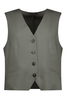 Khaki Dark Sage Waistcoat