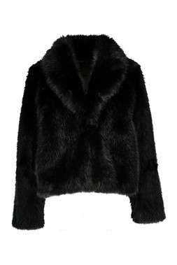 Black Glam Fur Coat