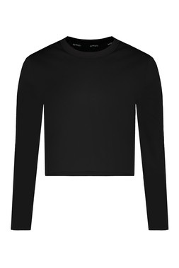 Black Supersoft Thumbhole Top