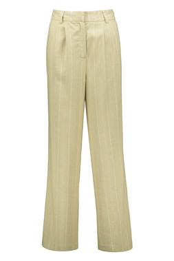 Khaki Sage Stripe Formal Co Ord Trouser