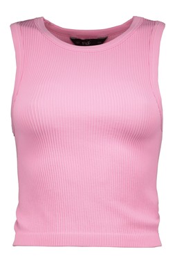 Pink Crop Racer Vest