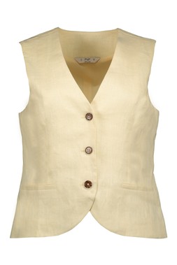 Lemon Linen Waistcoat