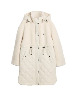 Cream Borg Coat