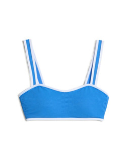 Blue Tipped Bikini Top