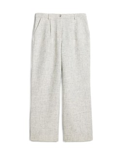 Cream Boucle Wide Leg Trouser