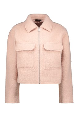 Pink Zip Front Jacket