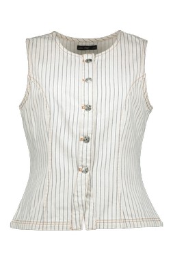 White Stripe Waistcoat