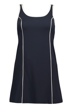 Navy Tipped Tennis Dress