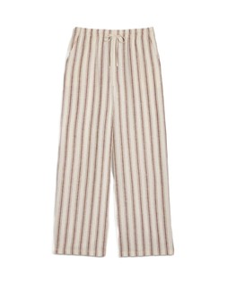 Cream Choc Stripe Core Linen Trouser
