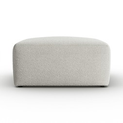 Romy modular chunky tonal boucle footstool natural £199