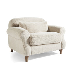 Millie Fur Snuggle Sofa Natural