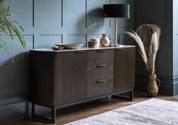 Furniture Village - Merlin Sideboard, &pound;699, Nicholson Table Lamp, &pound;199