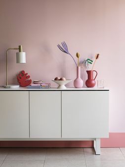 Furniture Village - Calligaris Wings Sideboard, &pound;1495,Flin Task Table Lamp, &pound;59