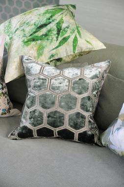 MANIPUR JADE VELVET CUSHION CCDG0990
