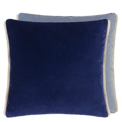 VARESE INDIGO & SMOKE VELVET CUSHION CCDG1429