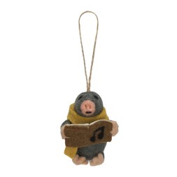 50082518 £9.50 Felt Carol Singing Mole Tree Dec NT Exclusive