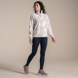 Reedmace Half Zip in Oyster Print £50.00