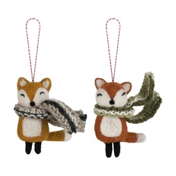 Scandi Chic Cosy Winter Fox Decoration £8