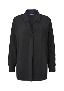 Long Sleeve Popover Blouse Black £38