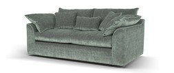 Georgio 3 Seater Extra Flex in Luxe Chenille Alpine Green Mix, £1499