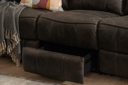 Lansdowne Electric 3 Seater Sofa with Bluetooth Speaker and Head Tilt - RRP €2899 NOW €1699