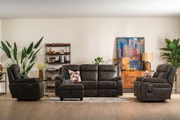 Lansdowne Electric 3 Seater Sofa with Bluetooth Speaker and Head Tilt - RRP €2899 NOW €1699