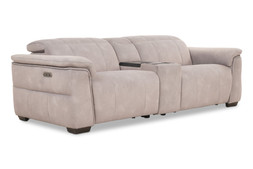 Hollywood Grey Fabric 2.5 Seater Electric Recliner Sofa with Fridge RRP€5559 NOW €2999