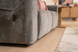 Serene Grey Fabric 2.5 Seater with Electric Sliding Chaise - RRP €3699 NOW €1999.