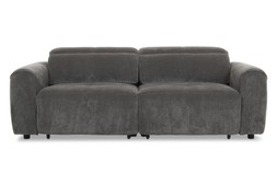 Serene Grey Fabric 2.5 Seater with Electric Sliding Chaise - RRP €3699 NOW €1999.