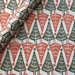 Patterned Paper Dancing Trees
