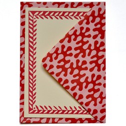 Set of Notecards and Envelopes Kelp Raspberry Ripple
