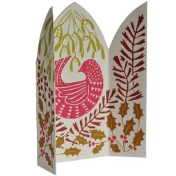 Extra Special Triptych Card Hidden Winter Bird