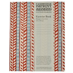 Lined Exercise Book Merry Christmas Red and Blue