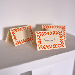 Pack of Twelve Neon Place Cards