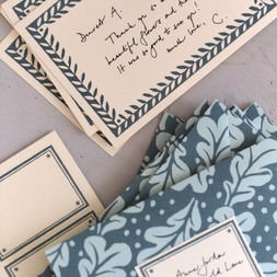 Set of Notecards and Envelopes Quercus Duck Egg