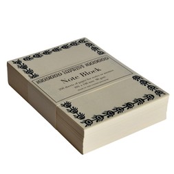 Refill Block of Bordered Notes in Petrol Blue