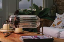RIBBED GLASS ASTON TABLE LAMP