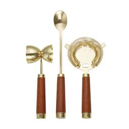 circus 3piecesbrasscocktailmixingtoolset €36.99