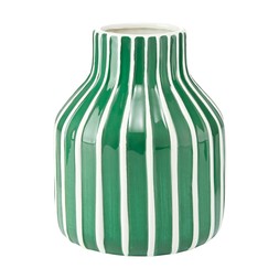 TK Maxx Jungle Green & White Sripes Ceramic Vase €19.99