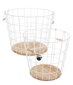 Pink Sunset Laundry Wire Laundry Baskets