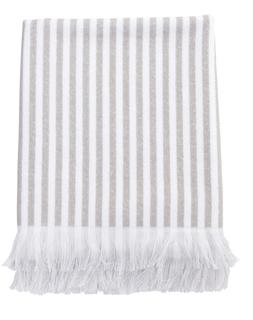 Stiped Fringe Throw