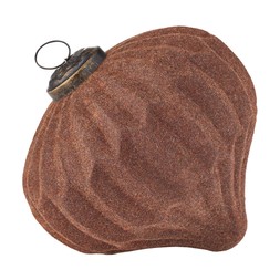 Bold Boho Brown Felt Diamond Cut Bauble £2.99