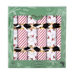 Crackers 6 Stripe & Santa Crackers £Bs