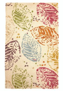 colourful leaf print