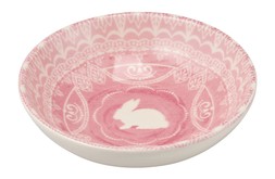 Easter pink & white bunny bowl