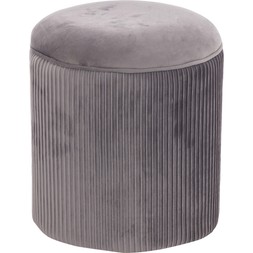grey round ruffle footstool 34.99