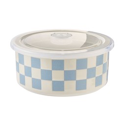 Homesense - Blue Check Ceramic £4.99